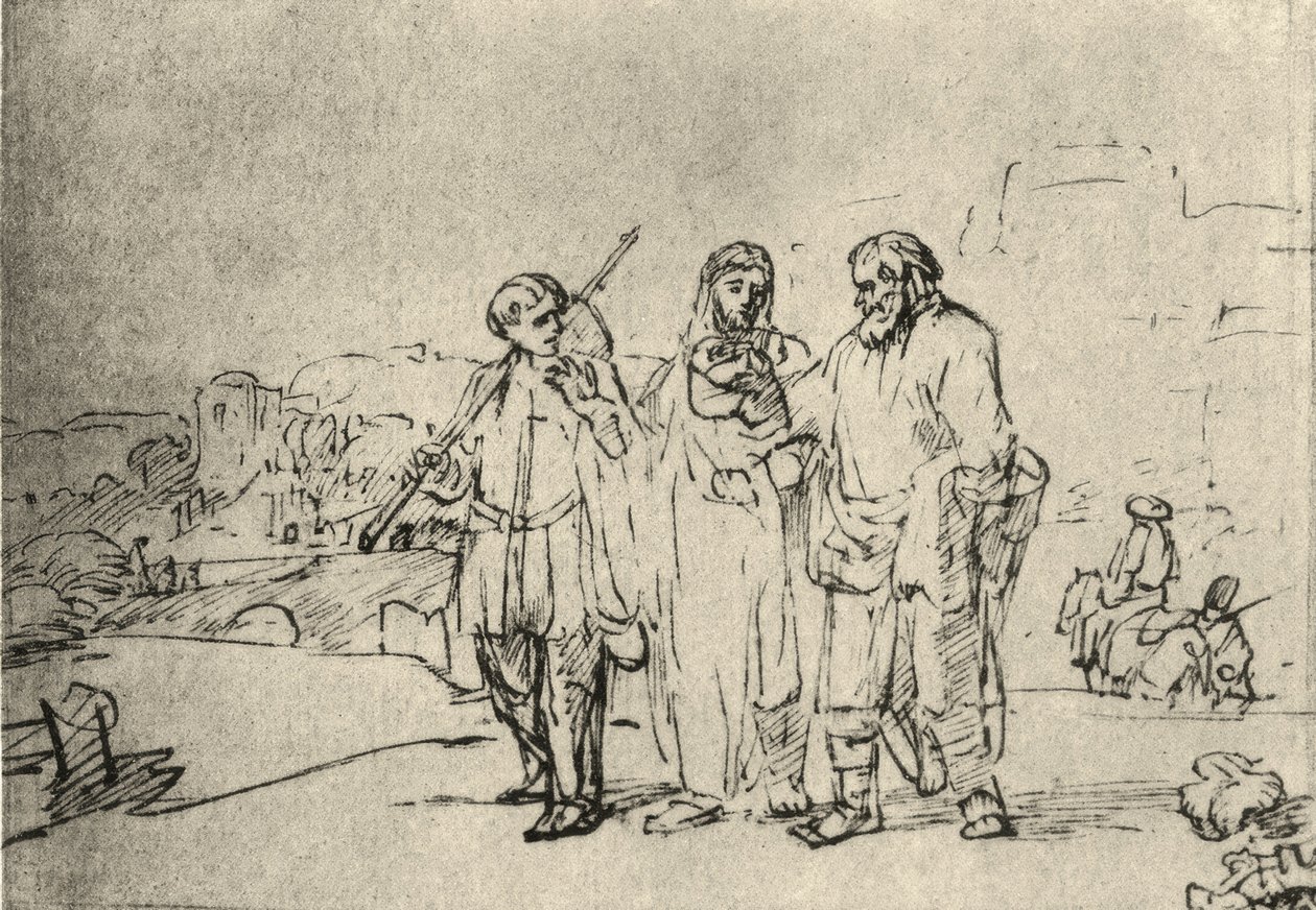 Turen til Emmaus af Rembrandt van Rijn