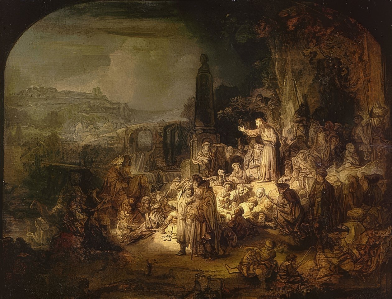 Johannes Døberens prædiken. 1634/35 af Rembrandt van Rijn