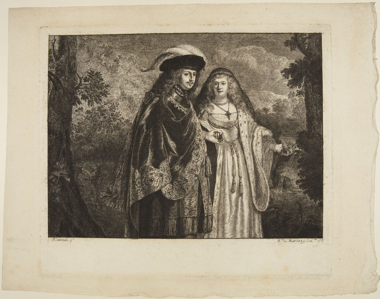 Manden med den hvide fjer af Rembrandt van Rijn