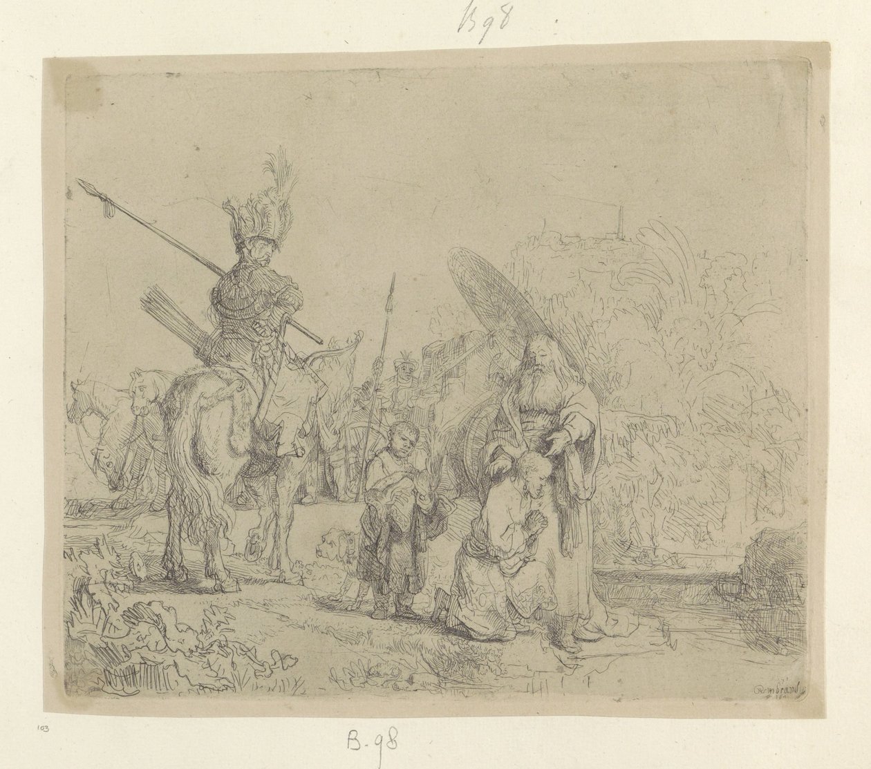 doop van de kamerling Samling af 85 originale tryk (serietitel) af Rembrandt van Rijn