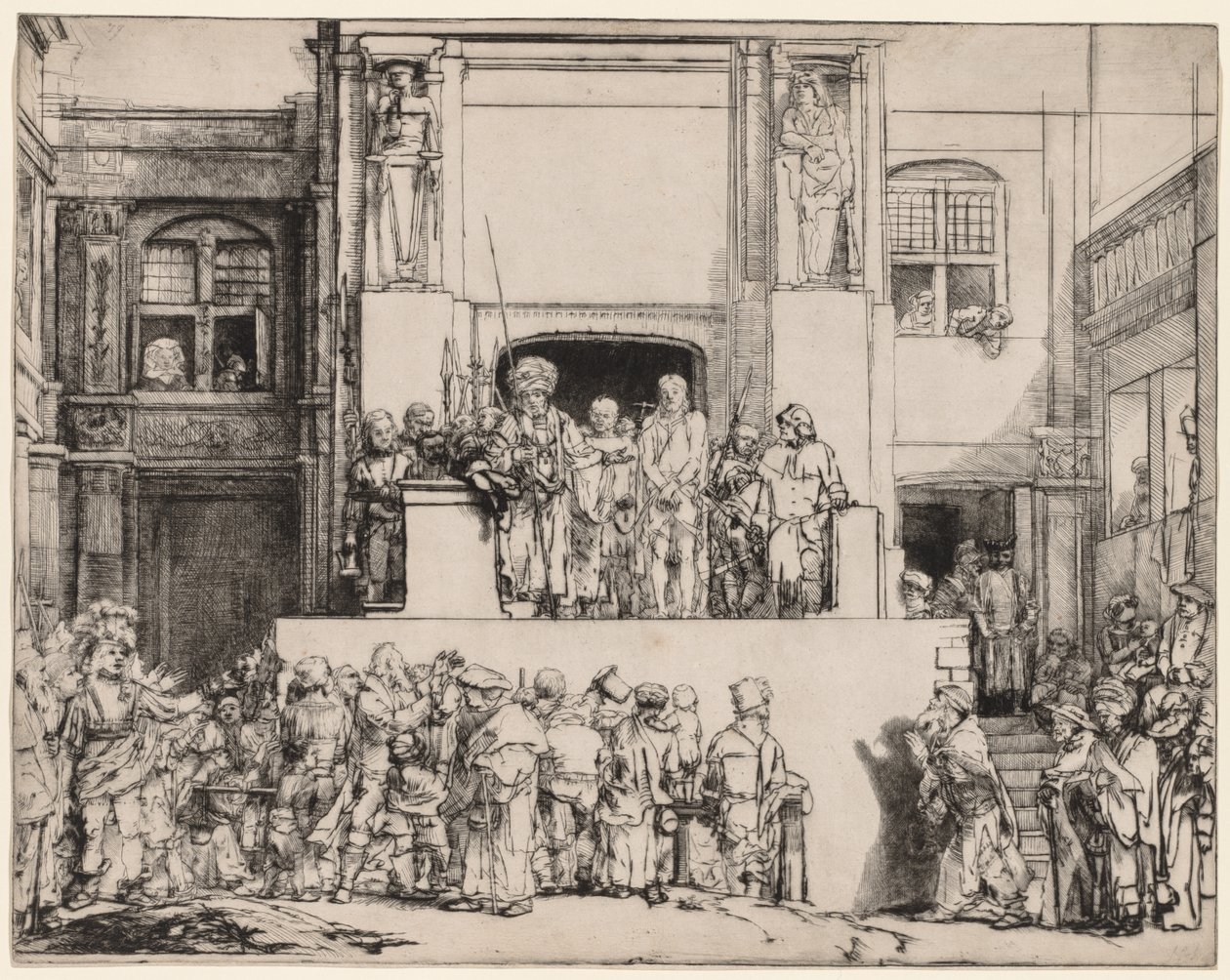 Ecce Homo. Kristus præsenteret for folket, 1655. af Rembrandt van Rijn