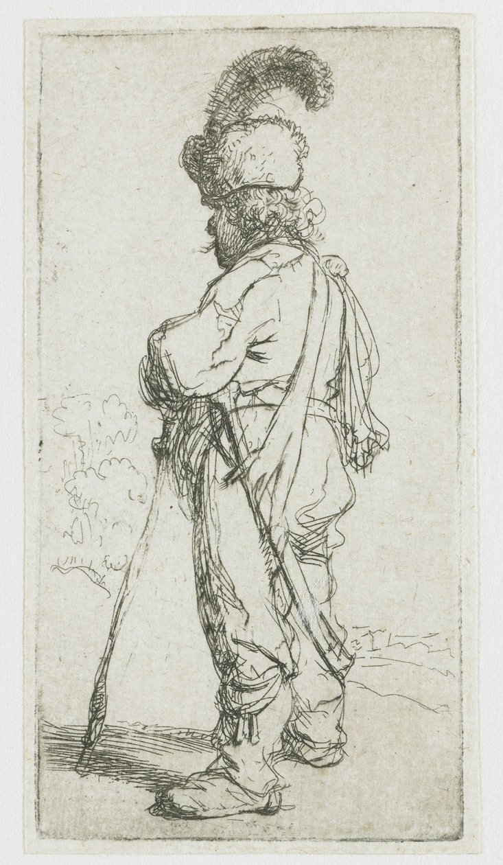 En polak med en pind af Rembrandt van Rijn