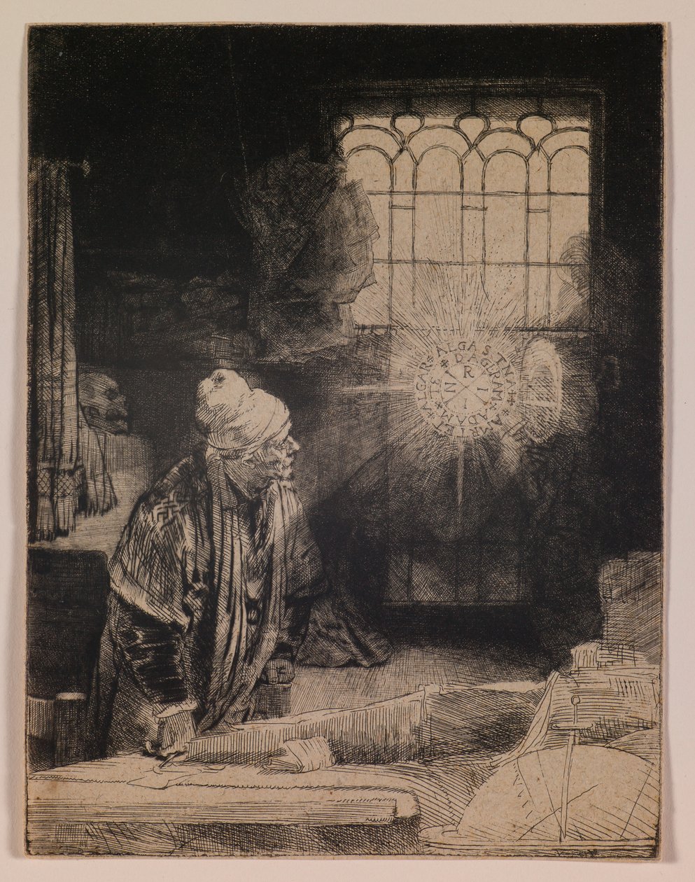Faust (Den lærde i sit arbejdsværelse) af Rembrandt van Rijn