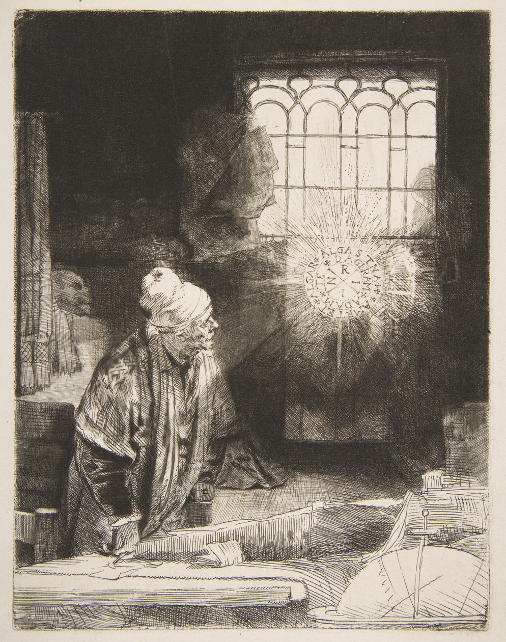 Faust, ca. 1652. af Rembrandt van Rijn