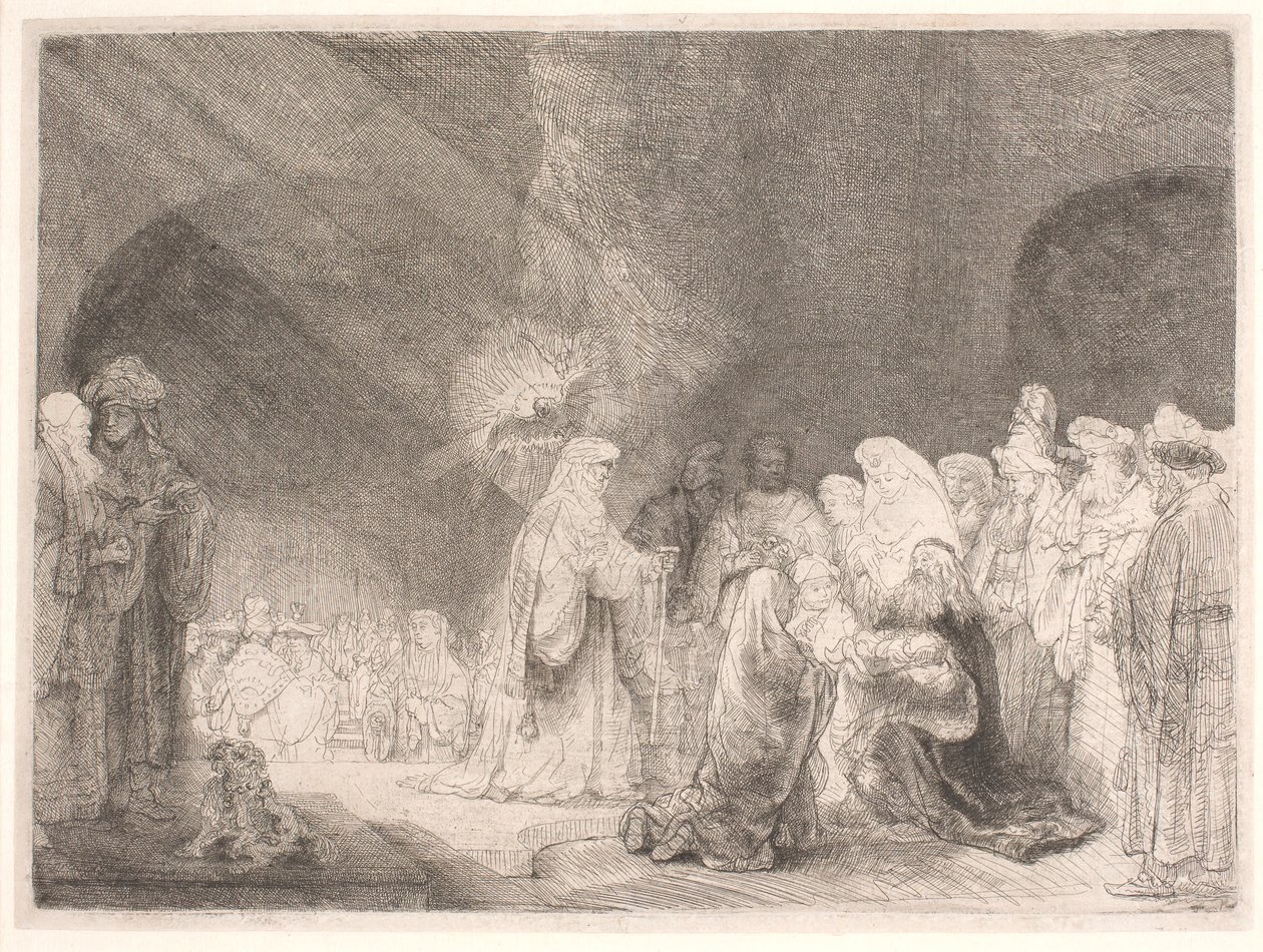 Fremstillingen i templet af Rembrandt van Rijn