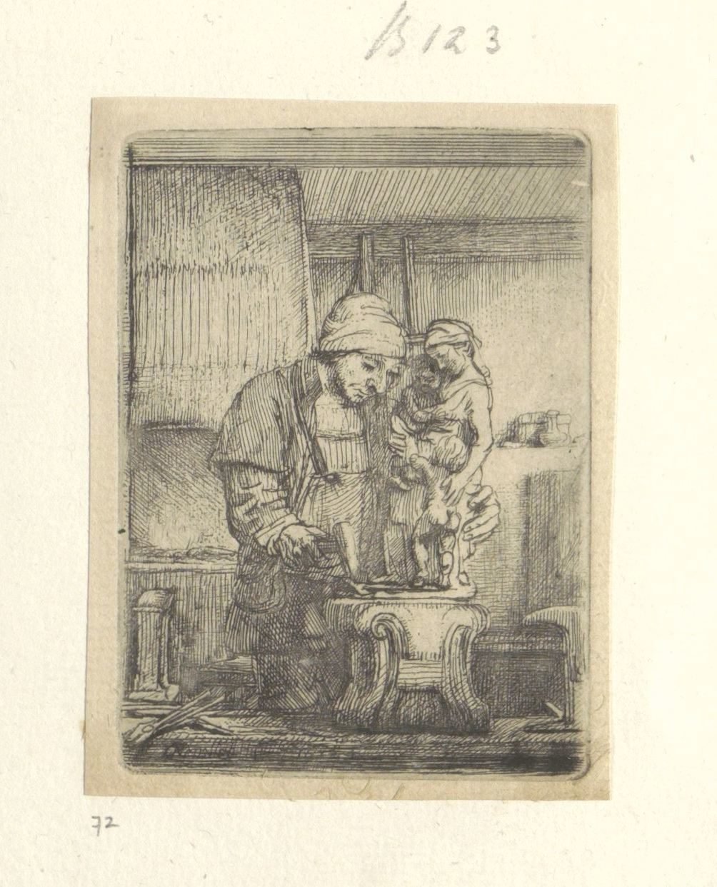 Goudsmid Samling af 85 originale tryk (serietitel) af Rembrandt van Rijn