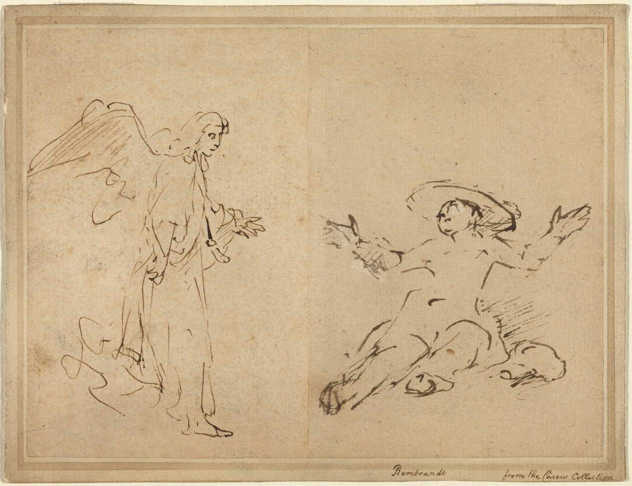 Hagar sidder ved kilden af Rembrandt van Rijn
