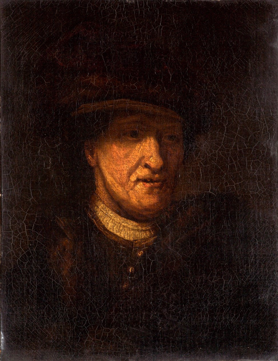 Hoved af en mand, ca. 1825 af Rembrandt van Rijn