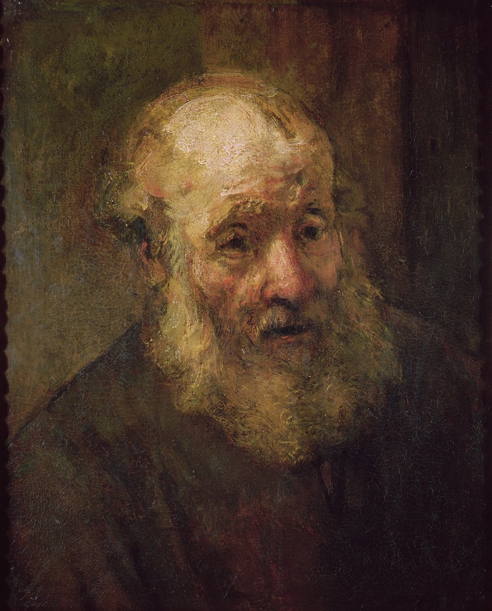 Hoved af en gammel mand, ca. 1650 af Rembrandt van Rijn