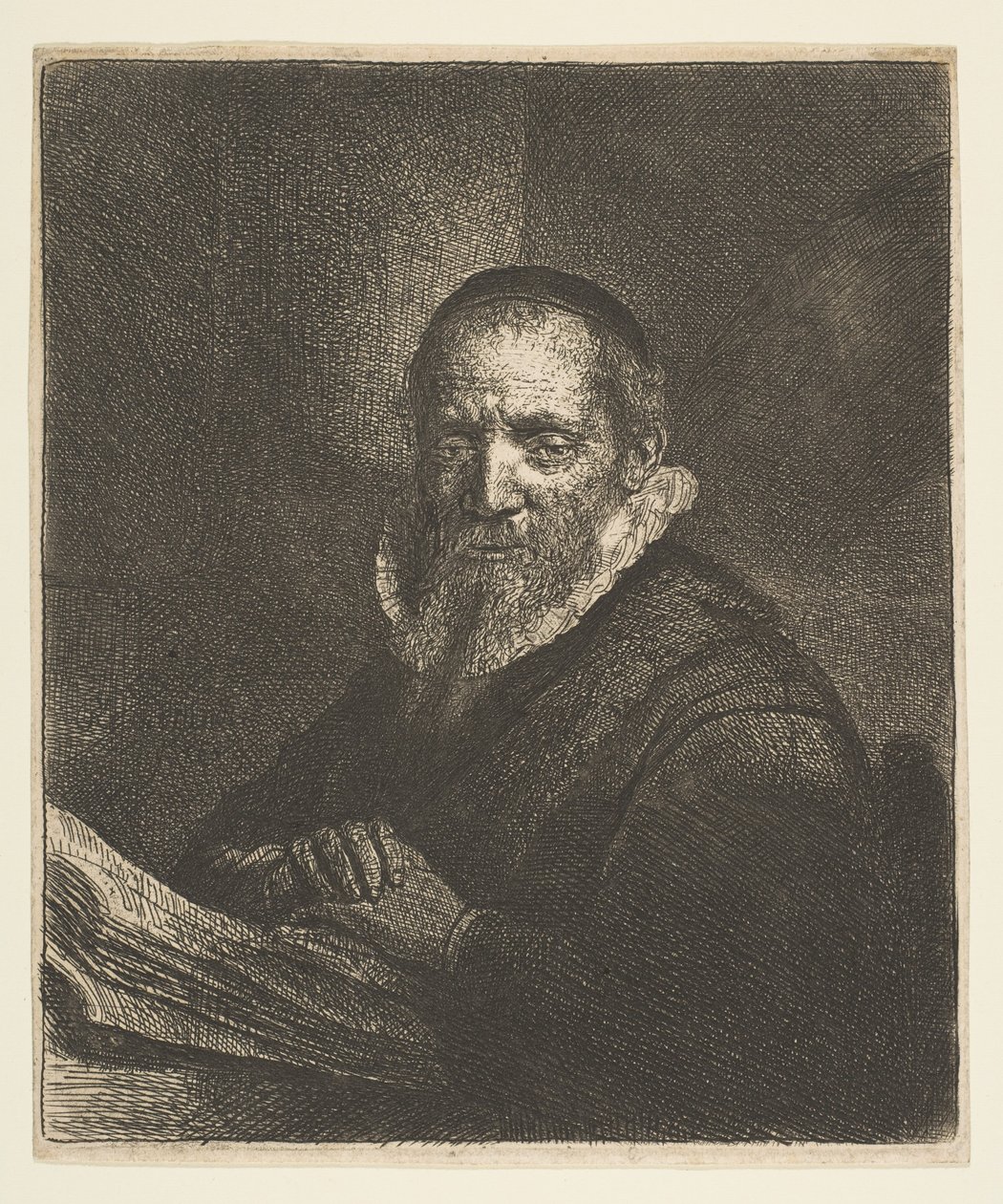 Jan Cornelius Sylvius, 1633 af Rembrandt van Rijn