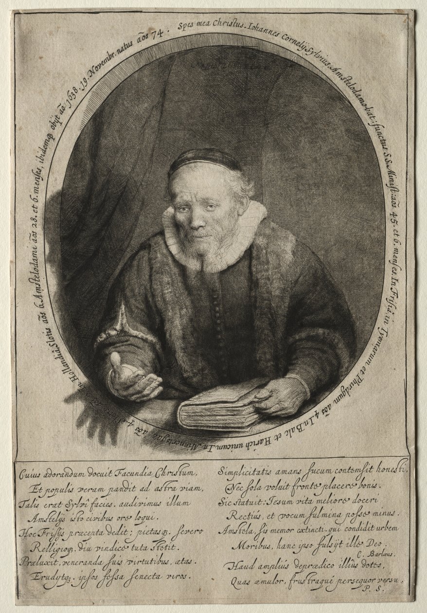 Jan Cornelis Sylvius, Prædikant af Rembrandt van Rijn