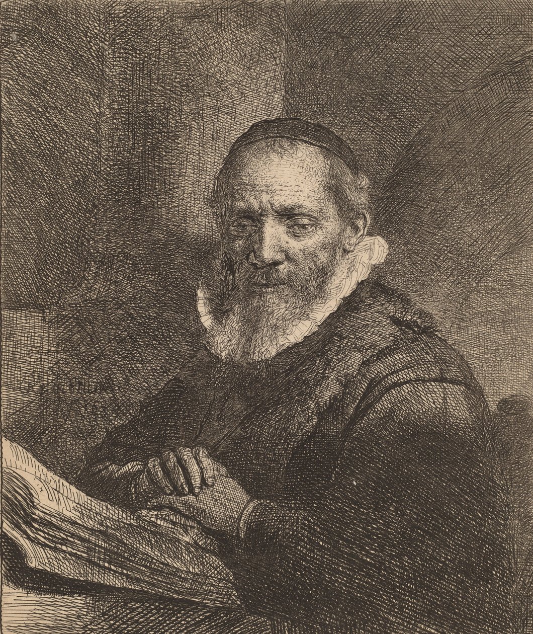 Jan Cornelisz. Sylvius, 1633. af Rembrandt van Rijn