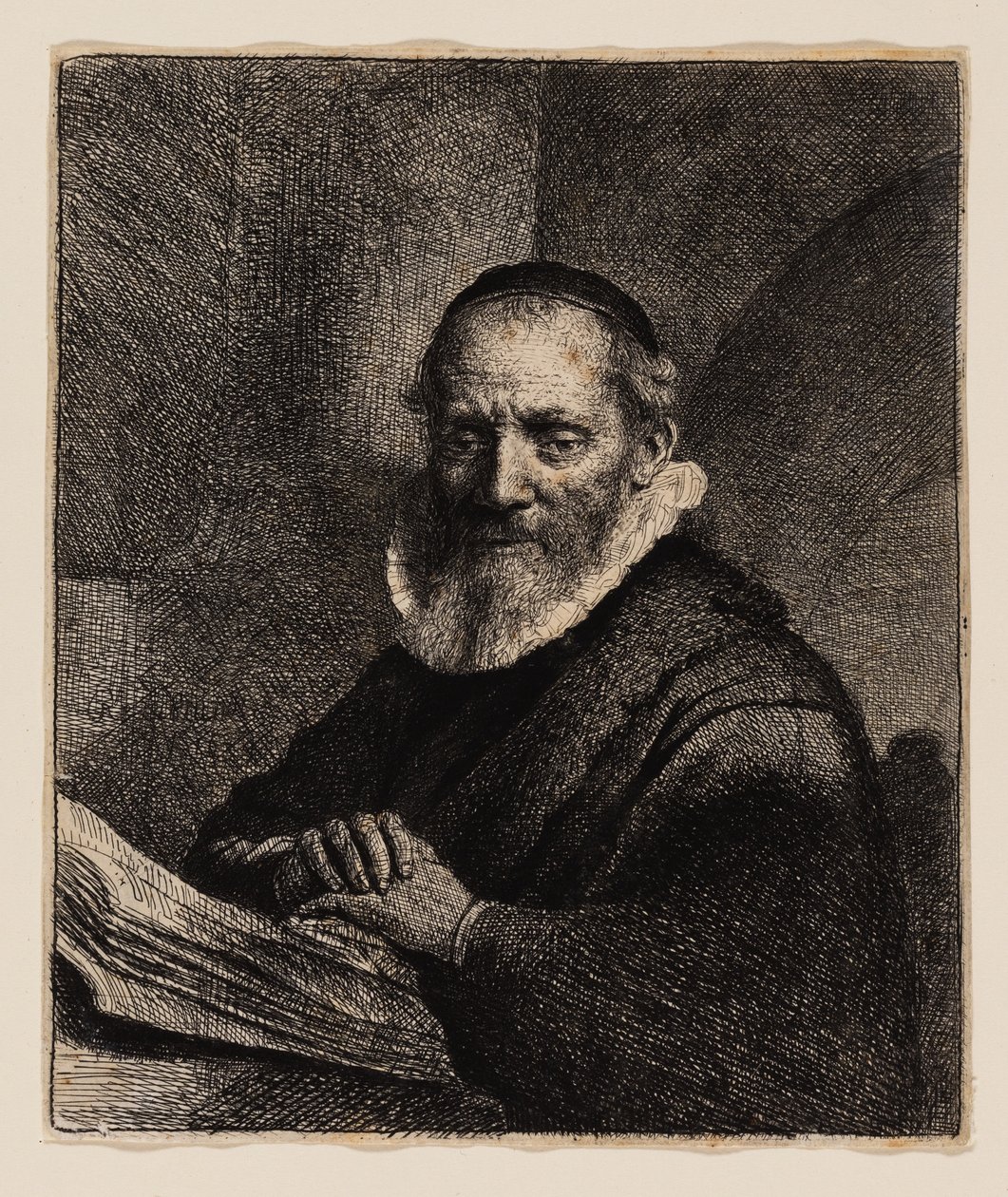 Jan Cornelius Sylvius af Rembrandt van Rijn