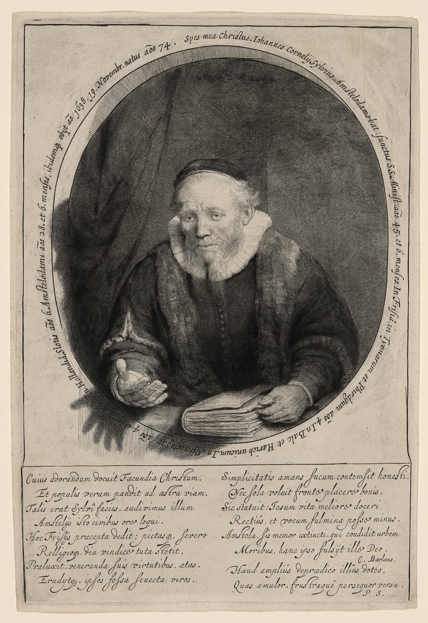 Jan Cornelius Sylvius, prædikant af Rembrandt van Rijn