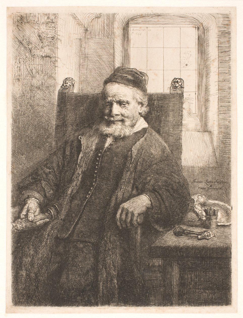Jan Lutma, den ældre, guldsmed og billedhugger af Rembrandt van Rijn