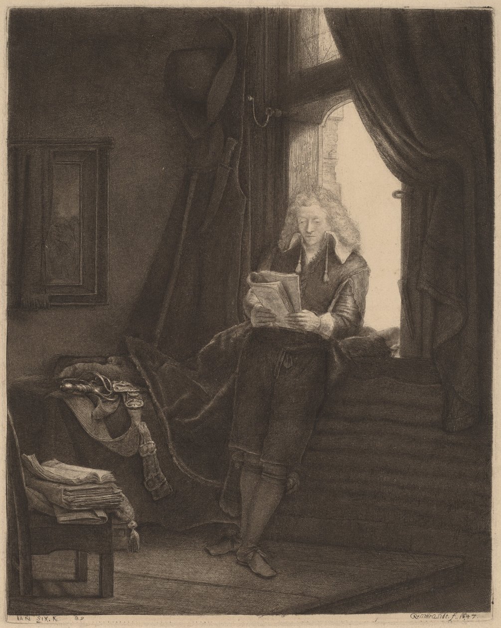 Jan seks af Rembrandt van Rijn