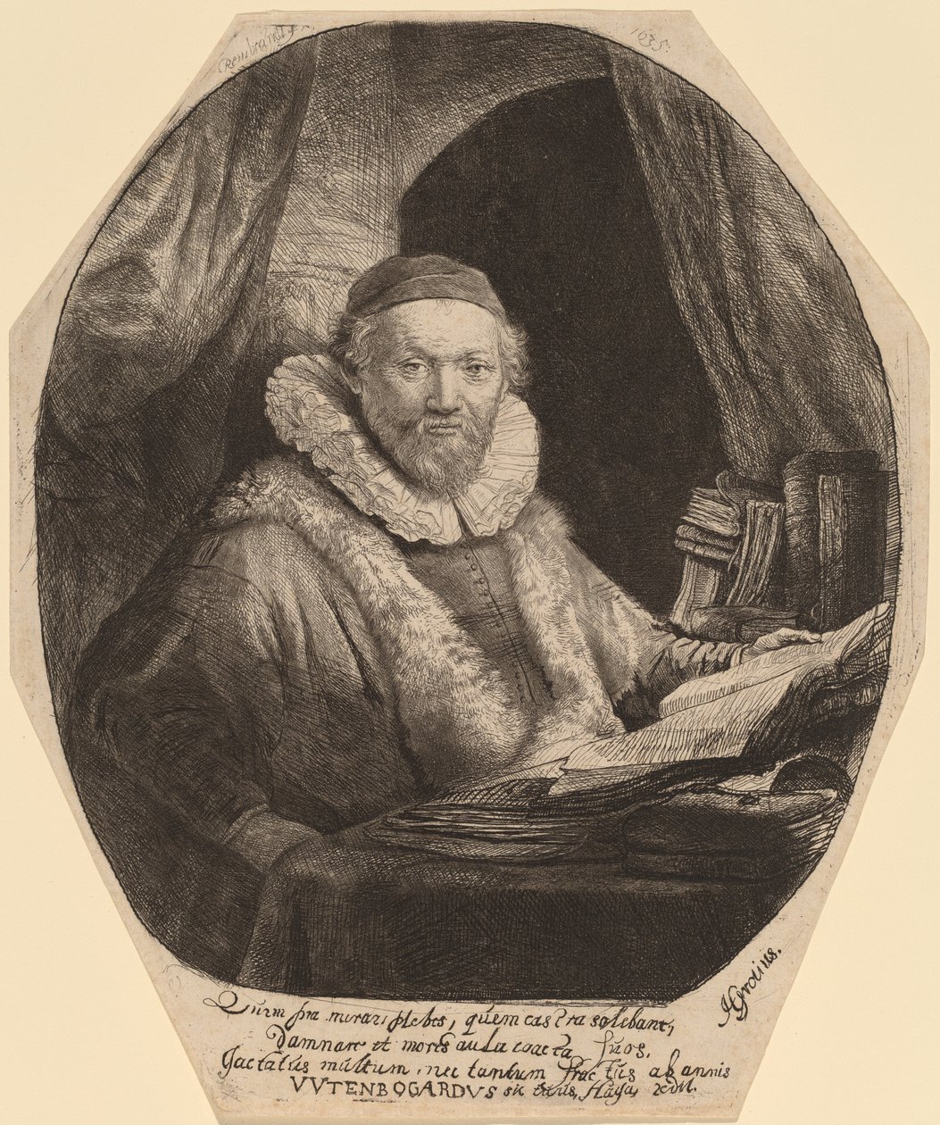 Jan Uytenbogaert af Rembrandt van Rijn
