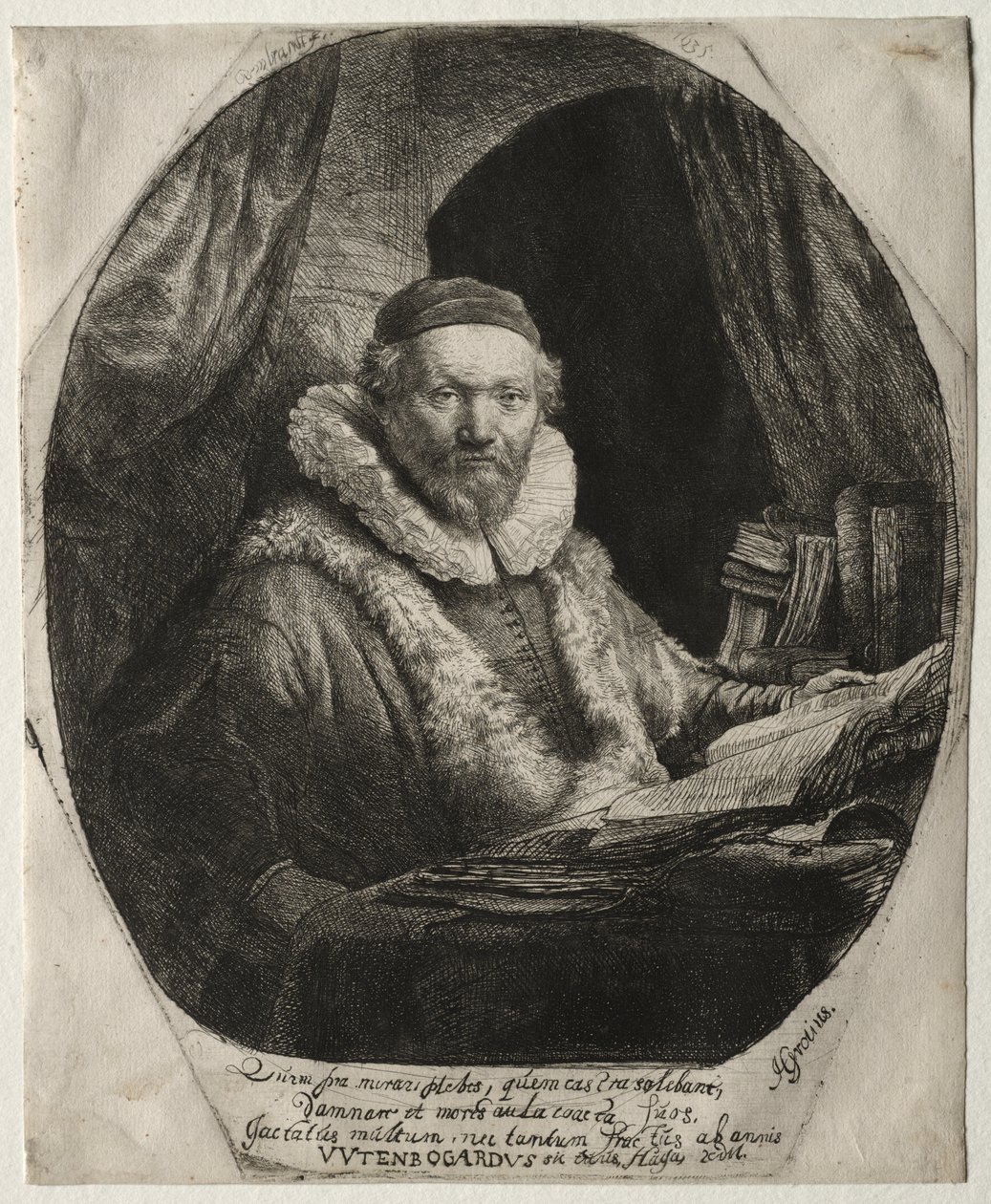 Jan Uytenbogaert, Remonstrants prædikant af Rembrandt van Rijn
