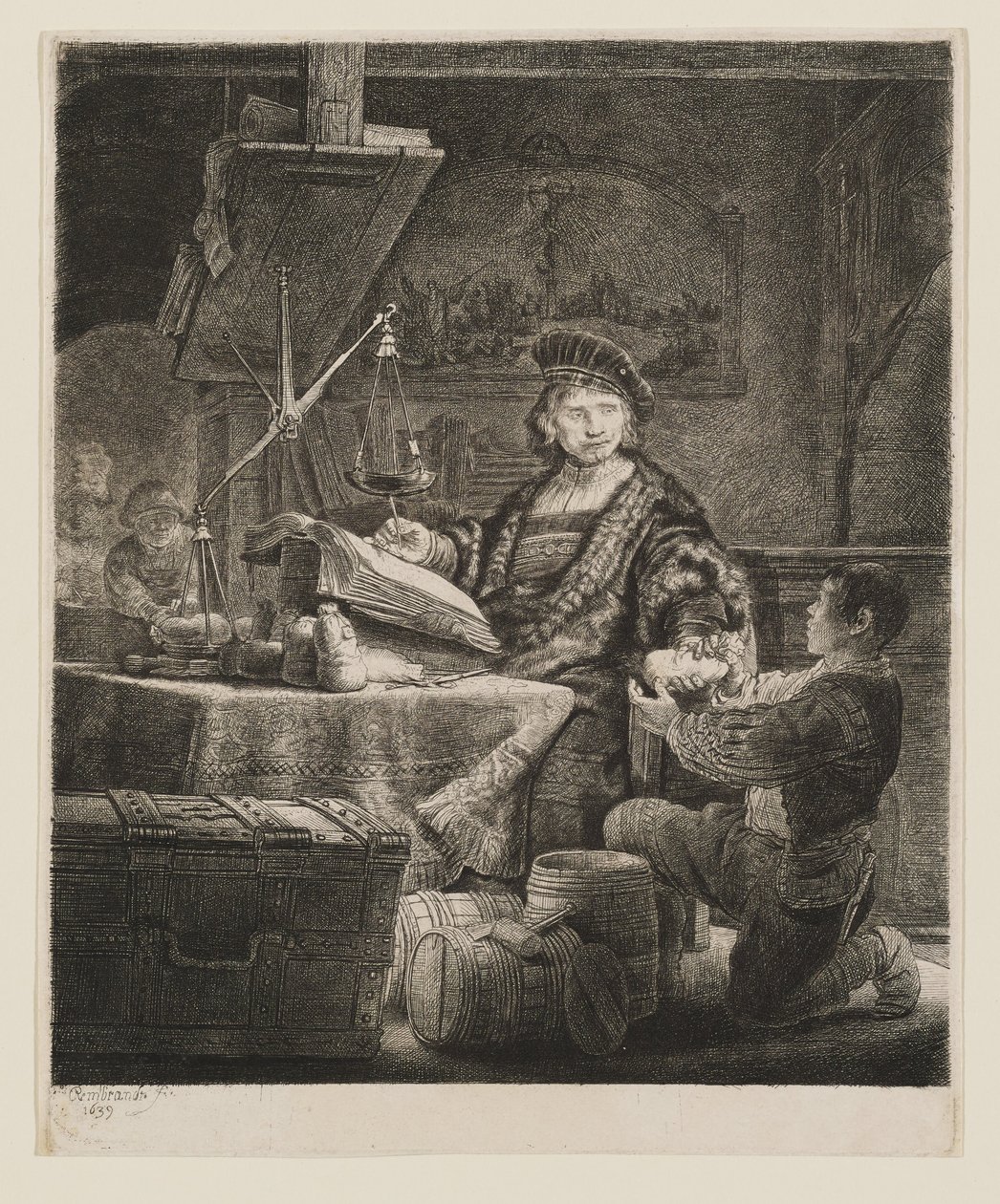 Jan Uytenbogaert, generalkasserer af Rembrandt van Rijn