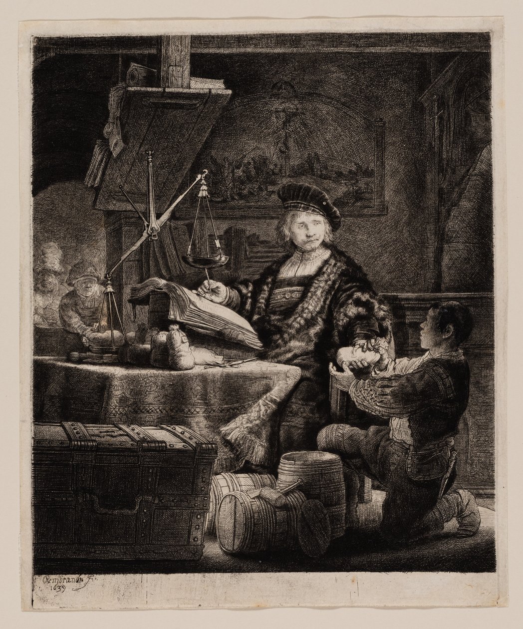 Jan Uytenbogaert, "Guldvægteren" af Rembrandt van Rijn