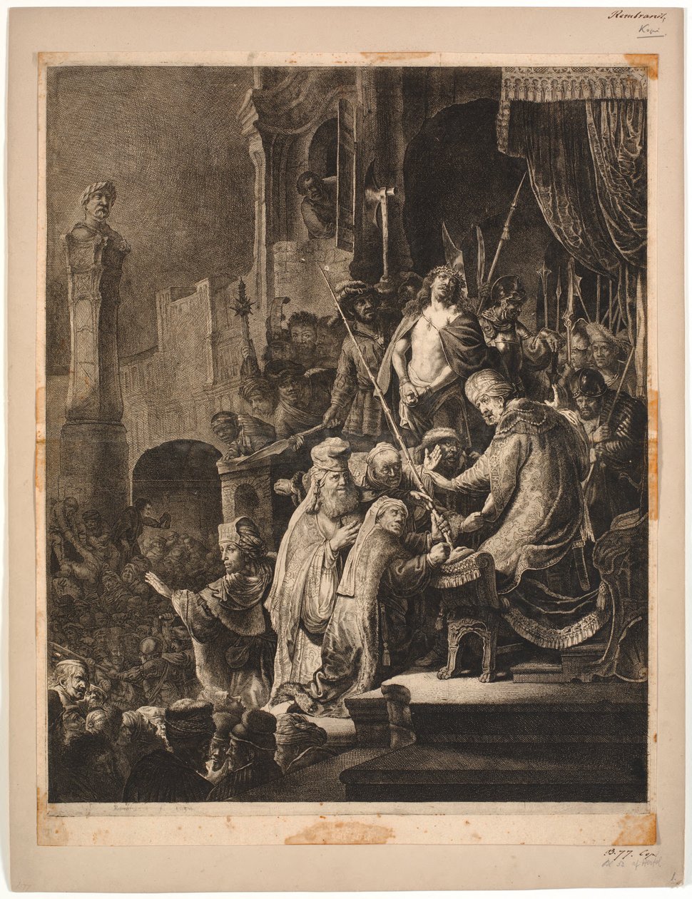 Jesus før Pilatus af Rembrandt van Rijn
