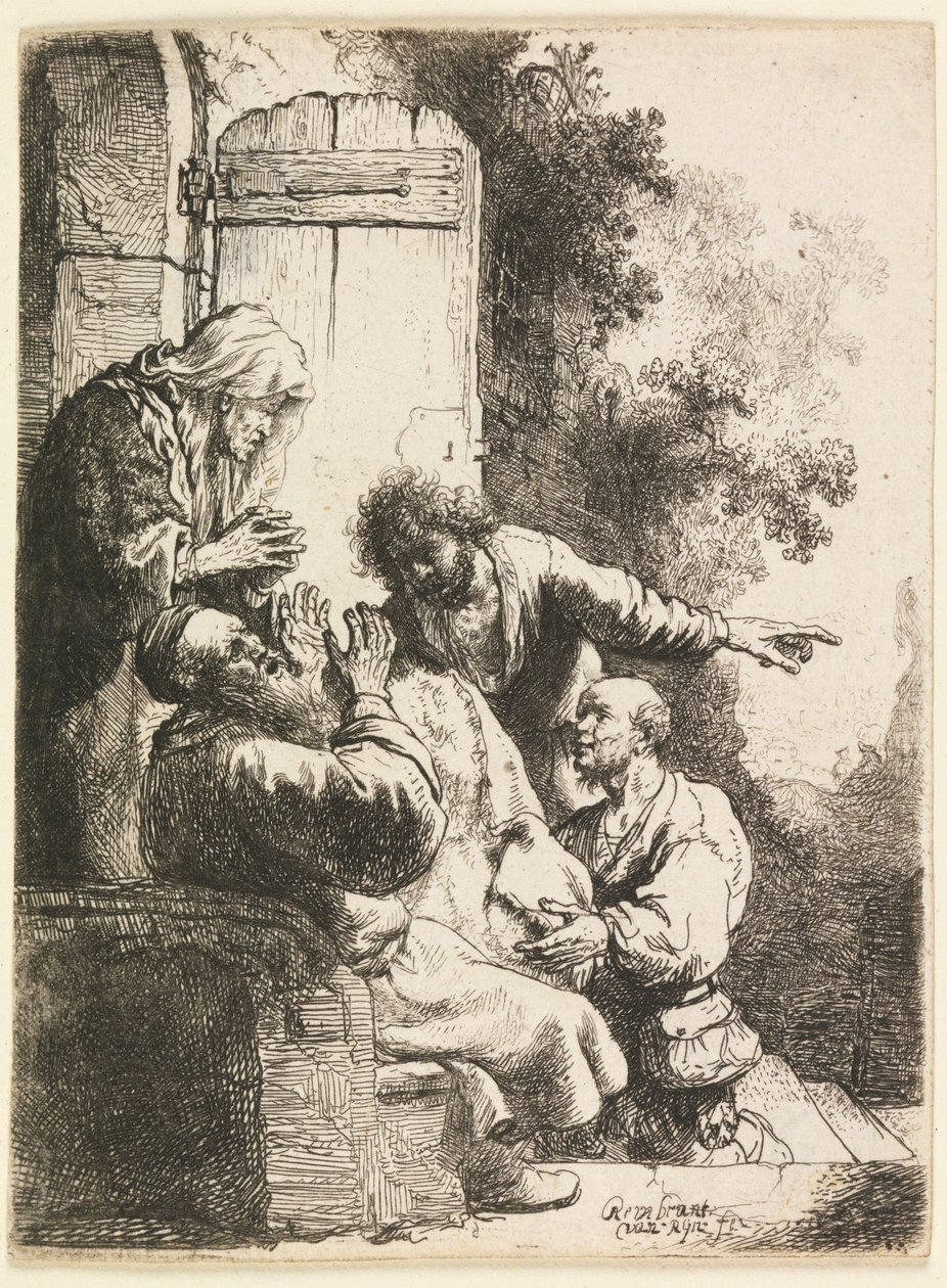 Josefs frakke bragt til Jakob af Rembrandt van Rijn