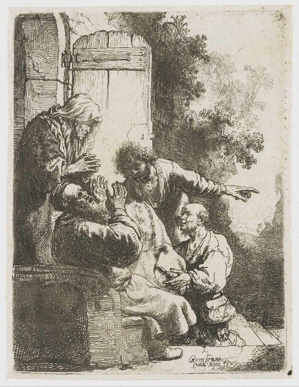 Josefs frakke bragt til Jakob af Rembrandt van Rijn