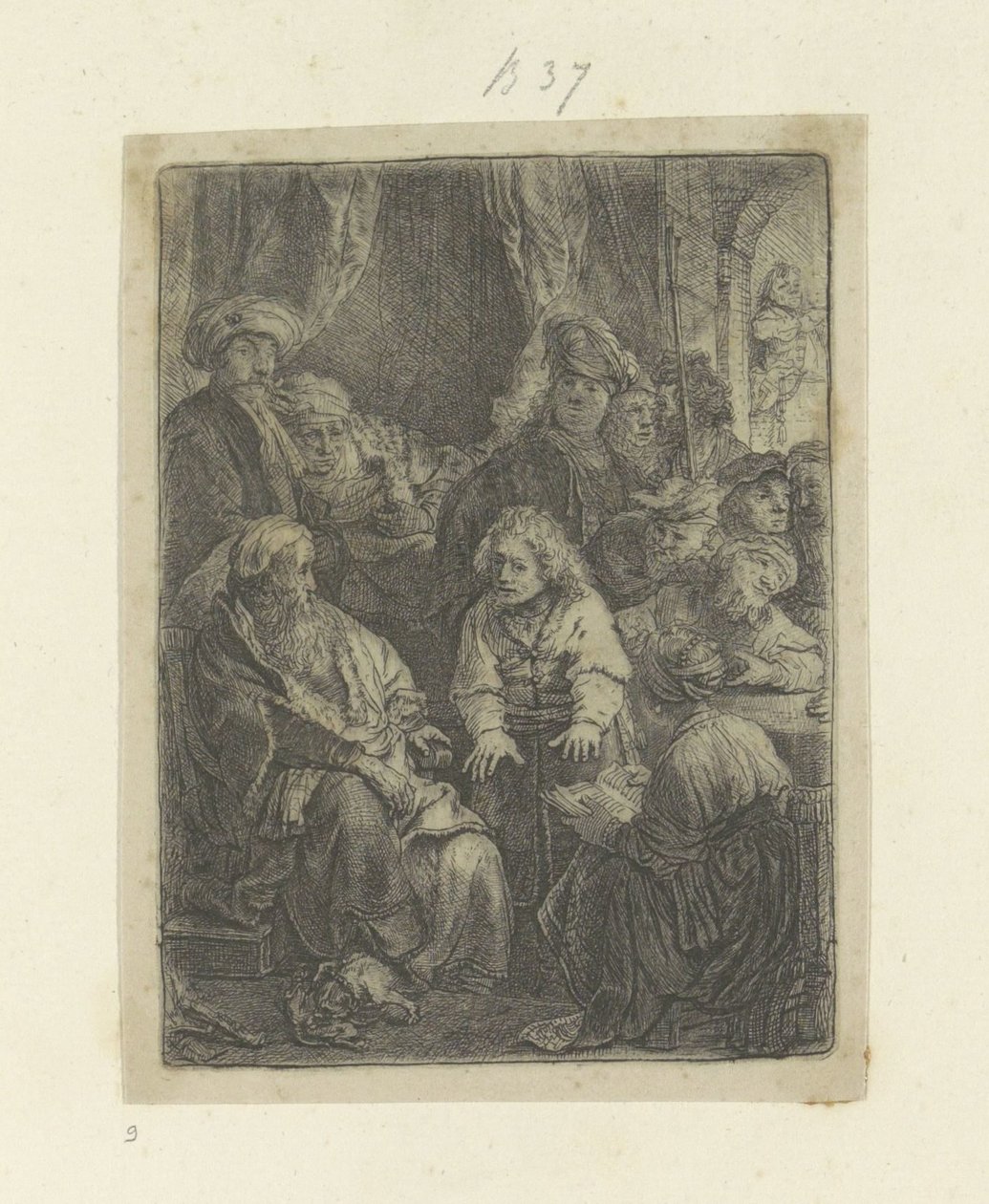 Joseph fortæller sine drømme Recueil de quatre-vingt-cinq estampes originales (serietitel) af Rembrandt van Rijn