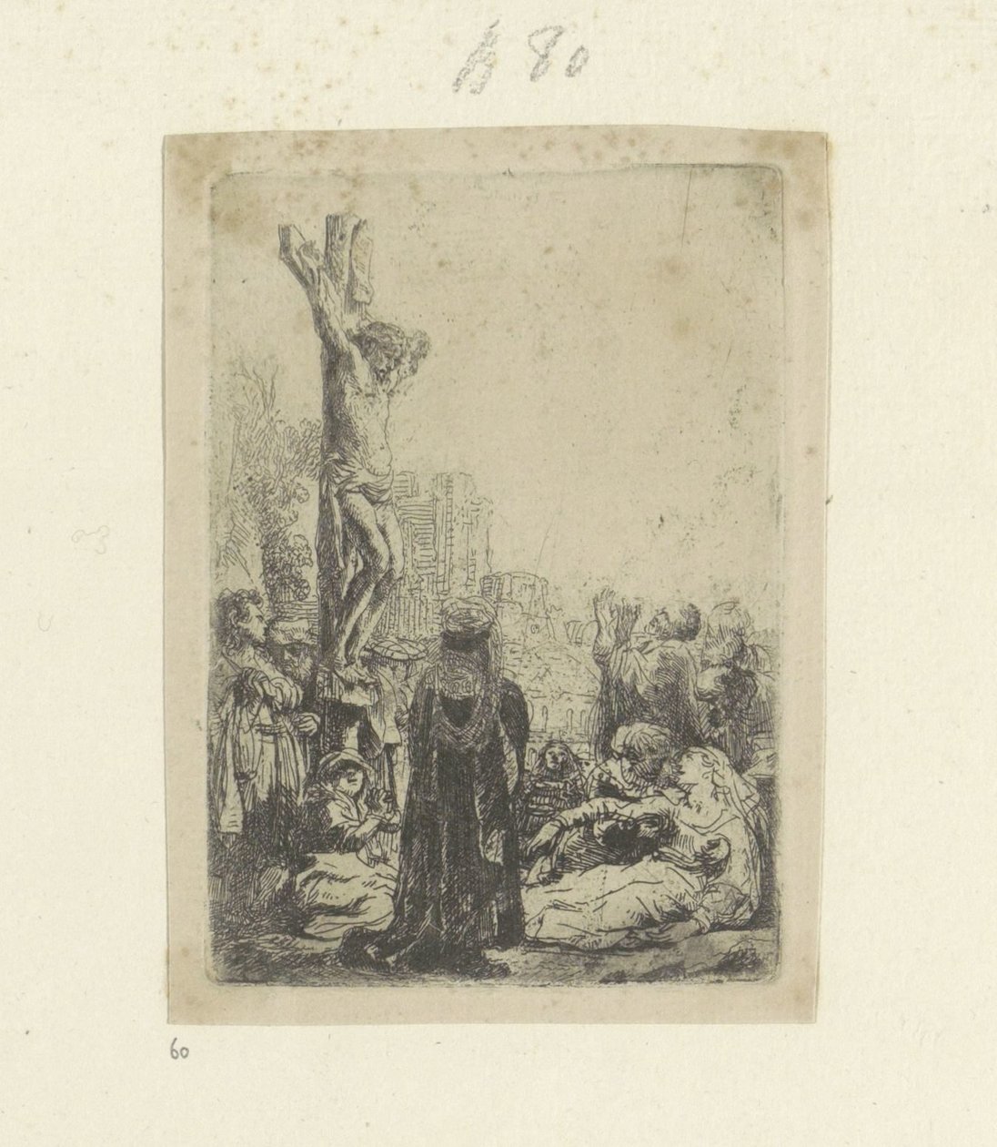 Kruising: lille plade Samling af 85 originale tryk (serietitel) af Rembrandt van Rijn