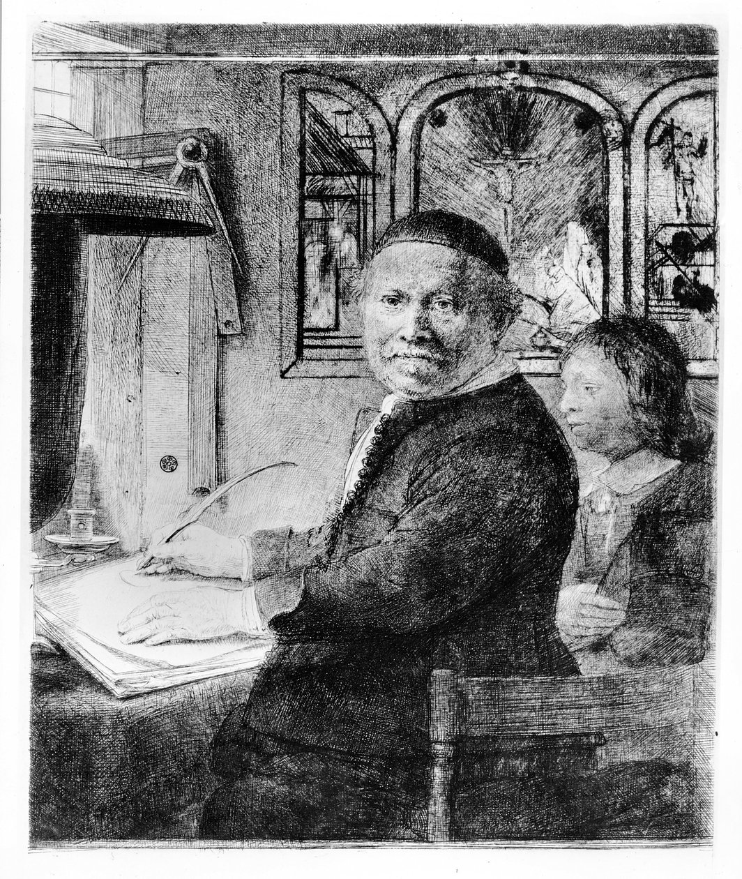 Lieven Willemsz van Coppenol, ca. 1658 (ætsning) af Rembrandt van Rijn