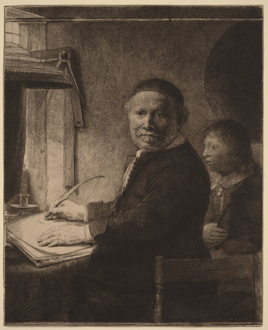 Lieven Willemsz van Coppenol: »The Smaller Plate« af Rembrandt van Rijn