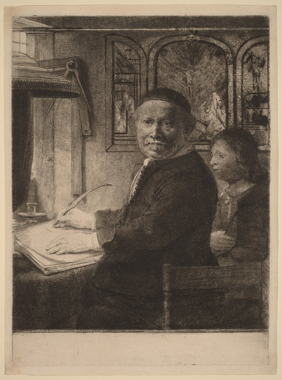 Lieven Willemsz van Coppenol: Den mindre plade af Rembrandt van Rijn