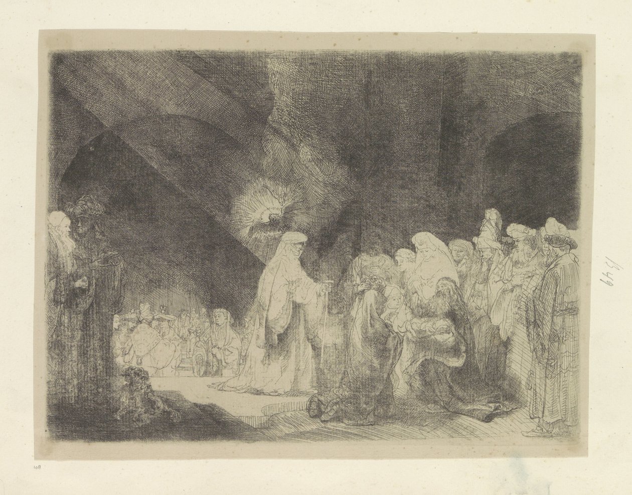 Loflied van Simeon Samling af 85 originale tryk (serietitel) af Rembrandt van Rijn