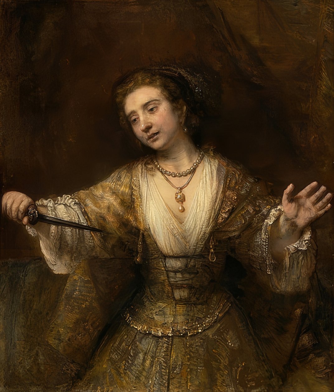 Lucretia. 1664 af Rembrandt van Rijn