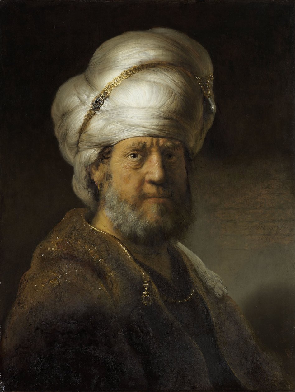 Mand i orientalsk kjole af Rembrandt van Rijn