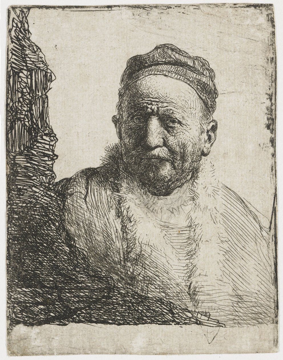 Mand med kalot af Rembrandt van Rijn