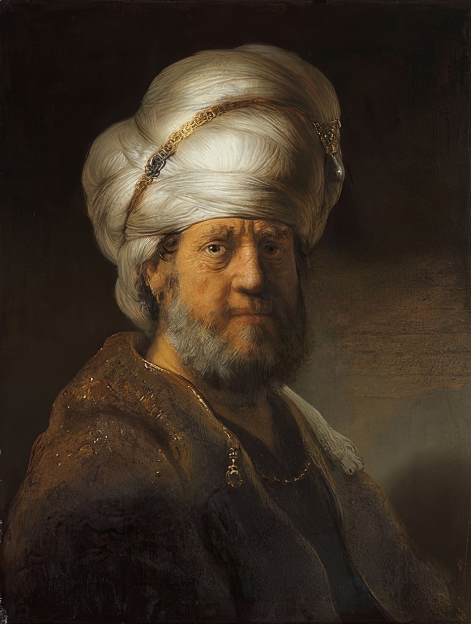 Mand i orientalsk kostume. 1635 af Rembrandt van Rijn
