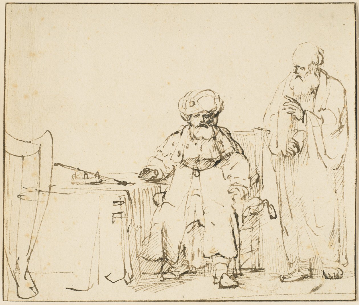 Nathan formanende David, ca. 1652-53 af Rembrandt van Rijn