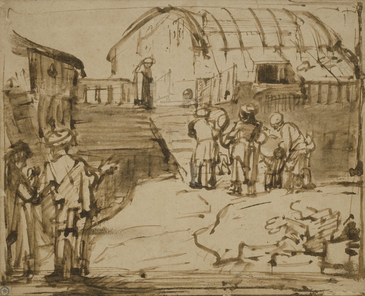 Noas ark, 1660 af Rembrandt van Rijn