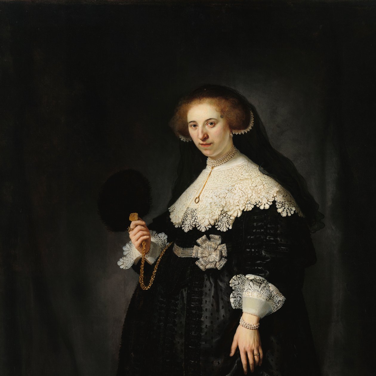 Oopjen Coppit Portræt af Oopjen Coppit af Rembrandt van Rijn