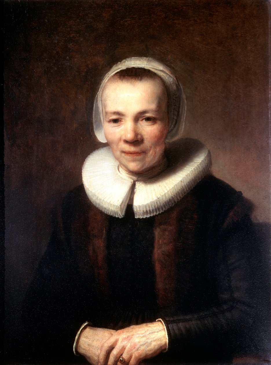 Portræt af Baartje Martens-Doomer, c1640 af Rembrandt van Rijn