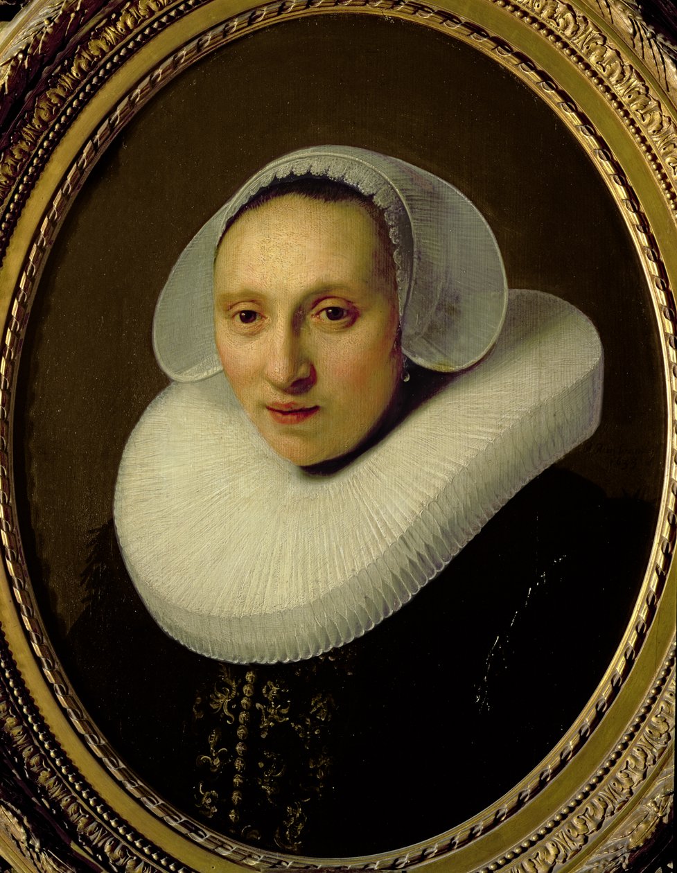 Portræt af Cornelia Pronck, Albert Cuypers hustru, i en alder af 33, 1633 af Rembrandt van Rijn