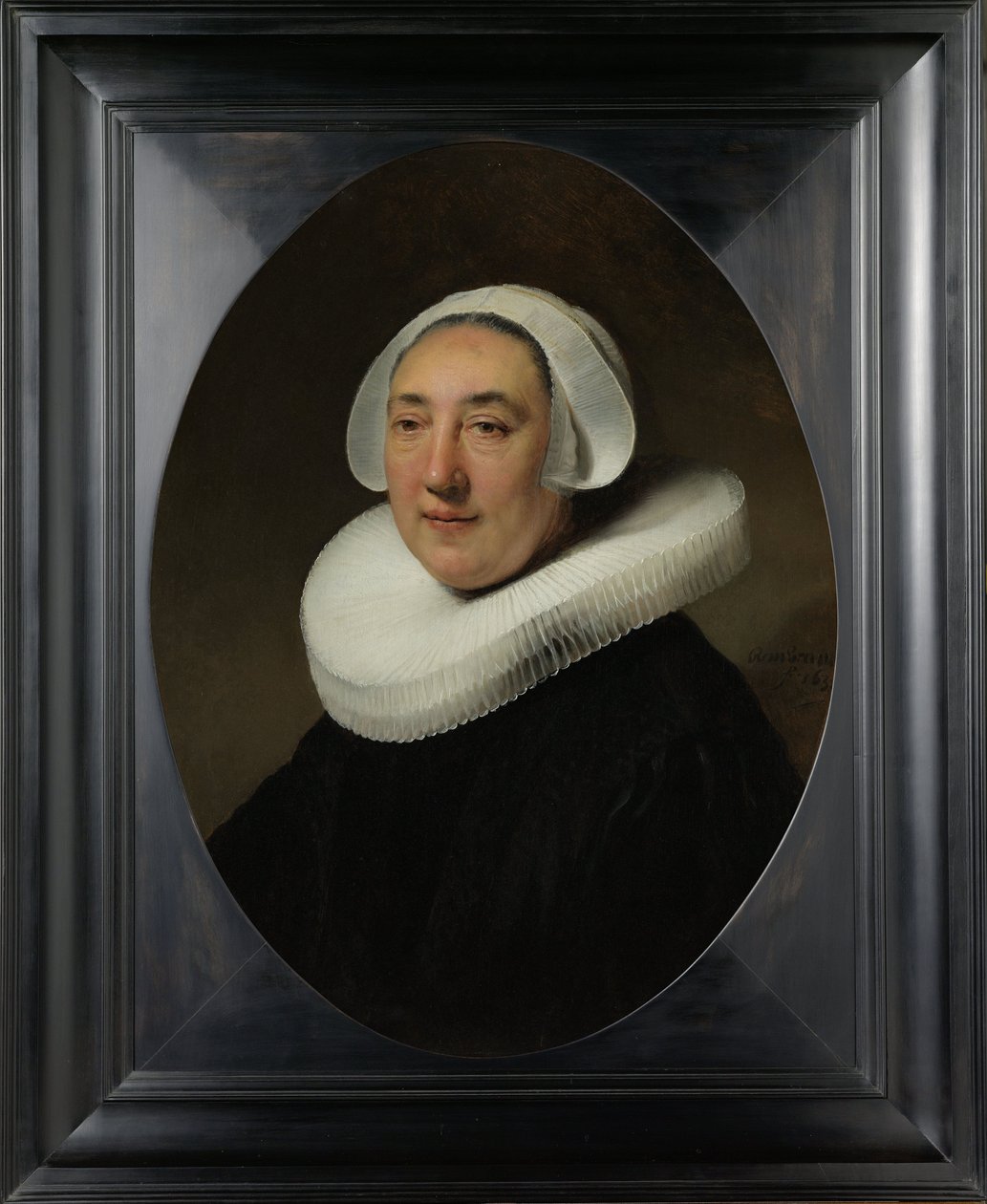 Portræt af Haesje Jacobsdr van Cleyburg, 1634 af Rembrandt van Rijn