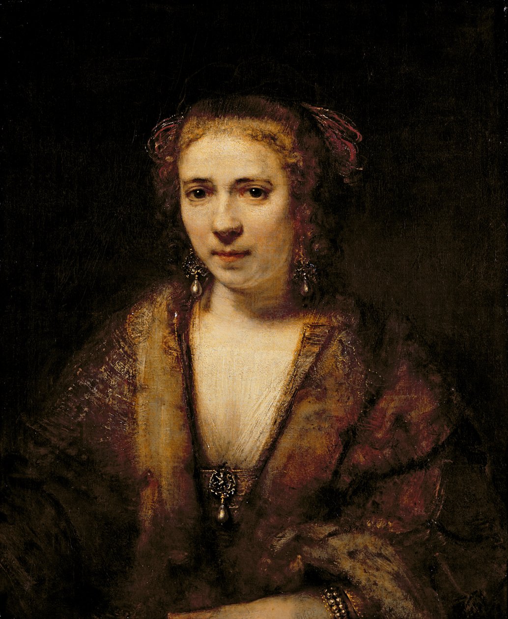 Portræt af Hendrikje Stoffels (1625-63) af Rembrandt van Rijn