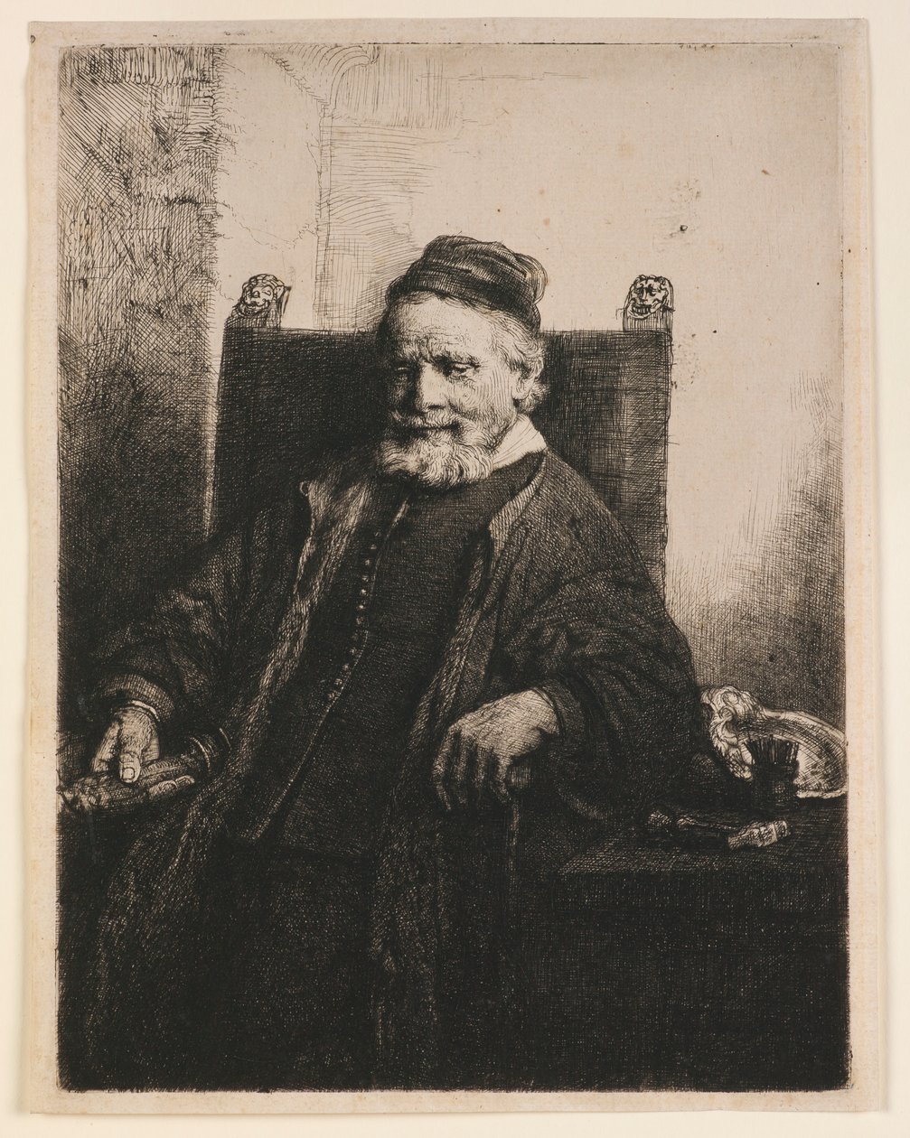 Portræt af Jan Lutma af Rembrandt van Rijn