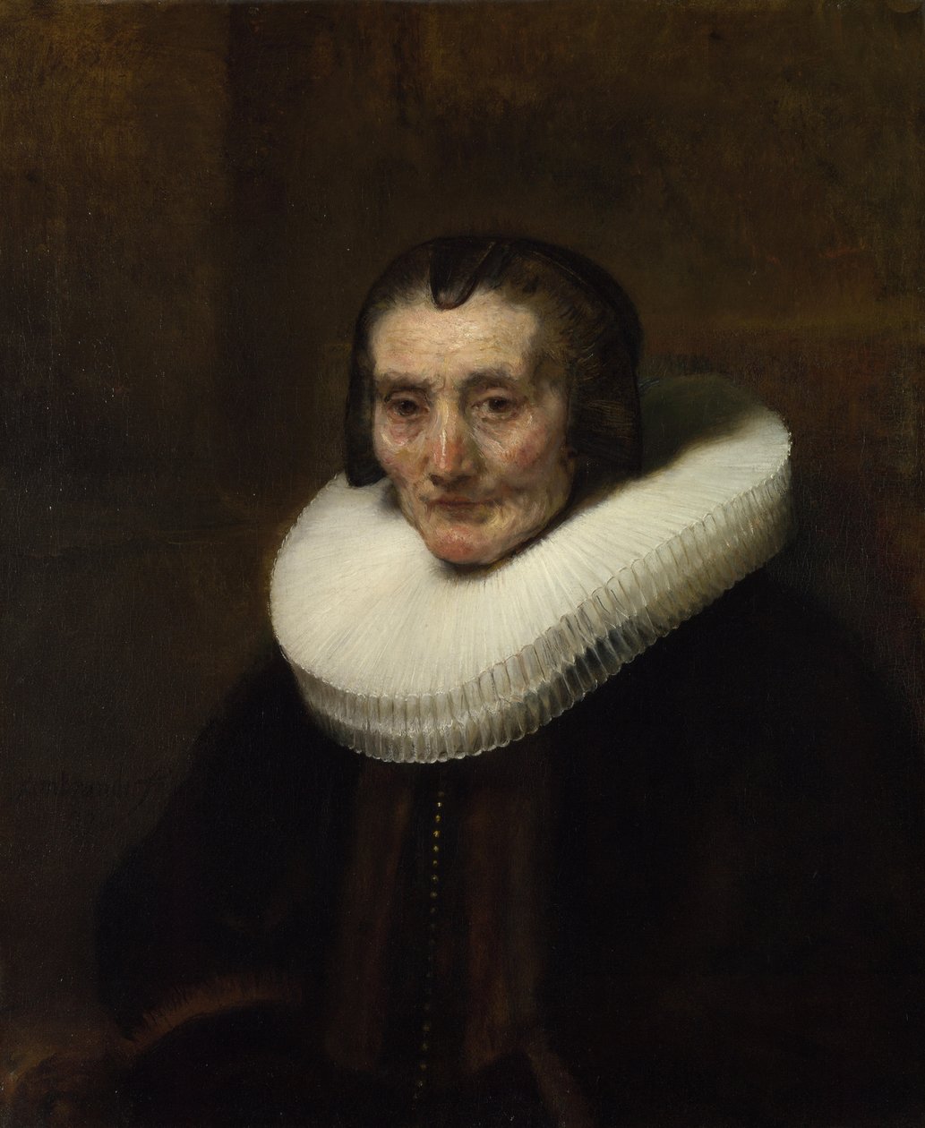 Portræt af Margaretha de Geer, hustru til Jacob Trip, 1661 af Rembrandt van Rijn