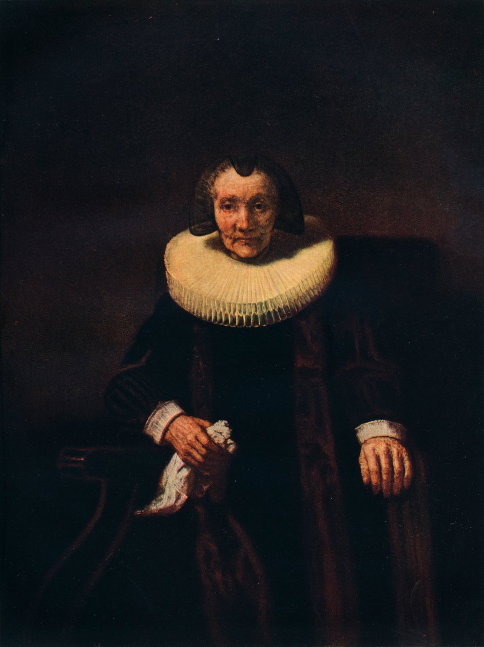 Portræt af Margaretha de Geer, hustru til Jacob Trip, c1661 af Rembrandt van Rijn