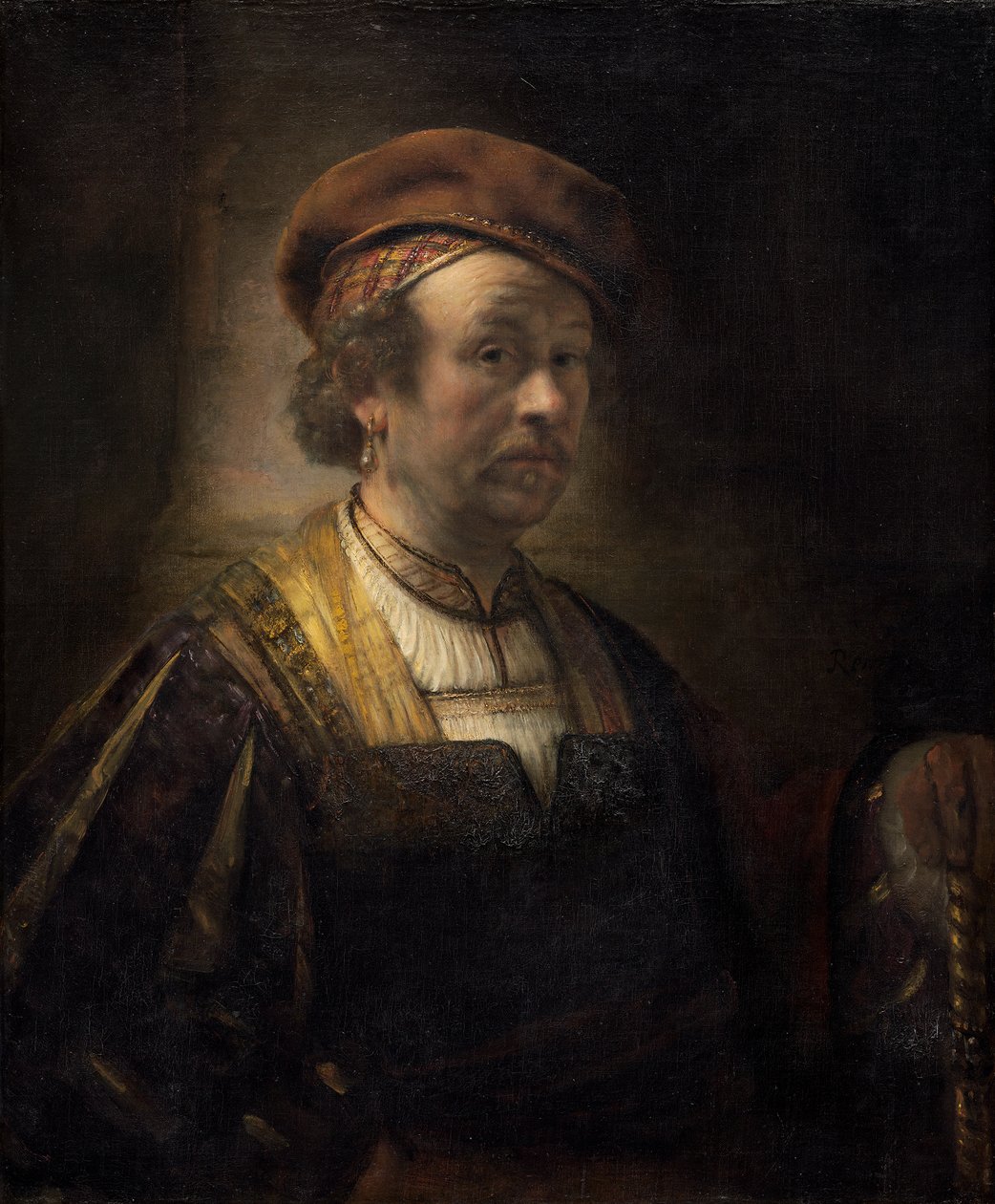 Portræt af Rembrandt, 1650 af Rembrandt van Rijn
