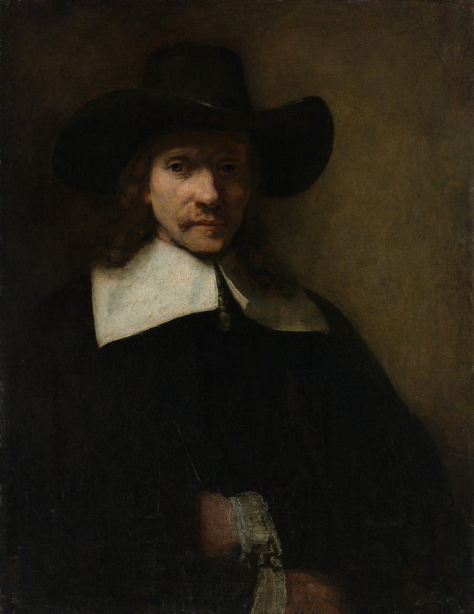 Portræt af en mand, ca. 1655-60. af Rembrandt van Rijn