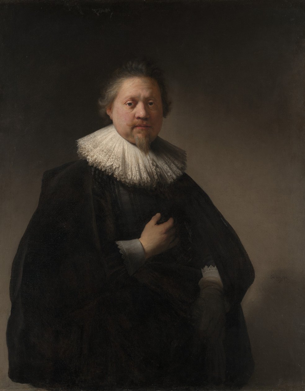 Portræt af en mand, sandsynligvis medlem af Van Beresteyn-familien, 1632. af Rembrandt van Rijn